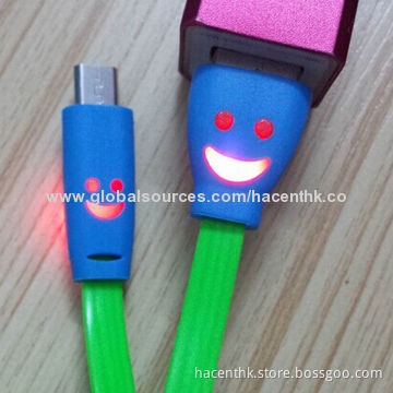 Smiling face LED light for iPhone 5s/5c/5